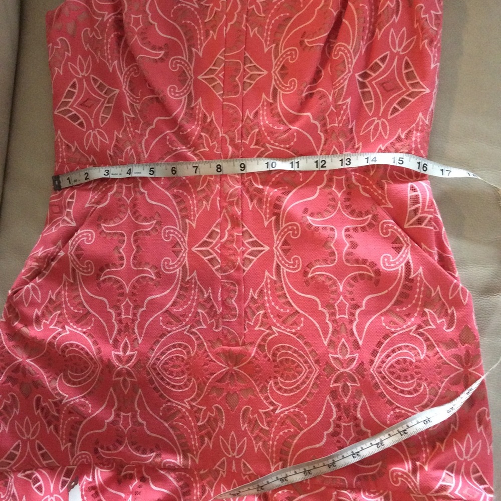 BCBGMaxAzria NWT Pink Crystal coral dress size 10 - Picture 7 of 8